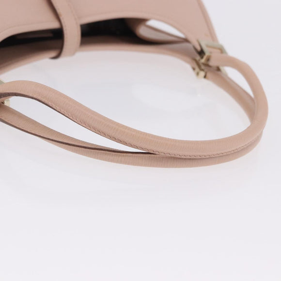 GUCCI Jackie Hand Bag Leather Pink Gold 002 1068 2404 Auth 200338V