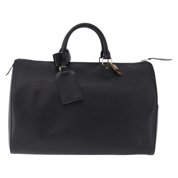 LOUIS VUITTON Epi Speedy 35 Hand Bag Black M42992 LV Auth 200342V