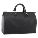 LOUIS VUITTON Epi Speedy 35 Hand Bag Noir black M42992 LV Auth 200343V-1
