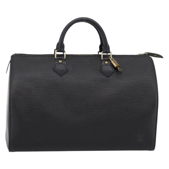 LOUIS VUITTON Epi Speedy 35 Hand Bag Noir black M42992 LV Auth 200343V