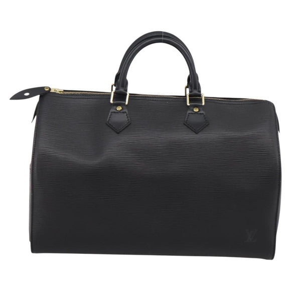 LOUIS VUITTON Epi Speedy 35 Hand Bag Noir black M42992 LV Auth 200343V