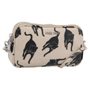 Miu Miu Shoulder Bag Leather Beige Silver Auth 200344M-1