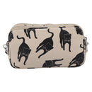 Miu Miu Shoulder Bag Leather Beige Silver Auth 200344M-2