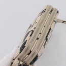 Miu Miu Shoulder Bag Leather Beige Silver Auth 200344M-6