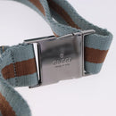GUCCI GG Canvas Sherry Line Waist Bag Outlet Beige Silver 162962 Auth 200345A-10