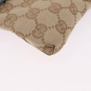GUCCI GG Canvas Sherry Line Waist Bag Outlet Beige Silver 162962 Auth 200345A-12