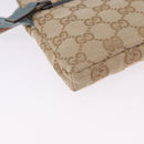 GUCCI GG Canvas Sherry Line Waist Bag Outlet Beige Silver 162962 Auth 200345A-14