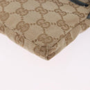 GUCCI GG Canvas Sherry Line Waist Bag Outlet Beige Silver 162962 Auth 200345A-15