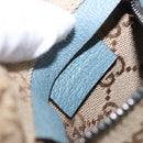 GUCCI GG Canvas Sherry Line Waist Bag Outlet Beige Silver 162962 Auth 200345A-19