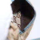 GUCCI GG Canvas Sherry Line Waist Bag Outlet Beige Silver 162962 Auth 200345A-20