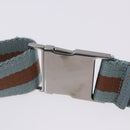 GUCCI GG Canvas Sherry Line Waist Bag Outlet Beige Silver 162962 Auth 200345A-9