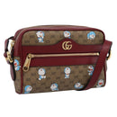 GUCCI Micro GG Doraemon Shoulder Bag PVC Leather Beige 647784 Auth 200346M-1