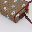 GUCCI Micro GG Doraemon Shoulder Bag PVC Leather Beige 647784 Auth 200346M-16