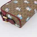 GUCCI Micro GG Doraemon Shoulder Bag PVC Leather Beige 647784 Auth 200346M-17