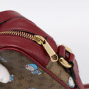 GUCCI Micro GG Doraemon Shoulder Bag PVC Leather Beige 647784 Auth 200346M-9