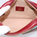 GUCCI Micro GG Doraemon Shoulder Bag PVC Leather Beige 647784 Auth 200346M-10