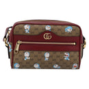 GUCCI Micro GG Doraemon Shoulder Bag PVC Leather Beige 647784 Auth 200346M-13