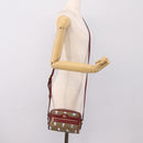 GUCCI Micro GG Doraemon Shoulder Bag PVC Leather Beige 647784 Auth 200346M-23