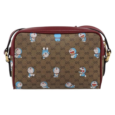 GUCCI Micro GG Doraemon Shoulder Bag PVC Leather Beige 647784 Auth 200346M - 0