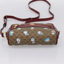 GUCCI Micro GG Doraemon Shoulder Bag PVC Leather Beige 647784 Auth 200346M-5