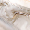CHANEL New Travel Line Hand Bag Canvas Beige Gold Tone CC Auth 200347A-20