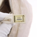 CHANEL New Travel Line Hand Bag Canvas Beige Gold Tone CC Auth 200347A-22