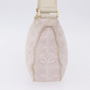 CHANEL New Travel Line Hand Bag Canvas Beige Gold Tone CC Auth 200347A-4