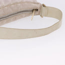 CHANEL New Travel Line Hand Bag Canvas Beige Gold Tone CC Auth 200347A-8
