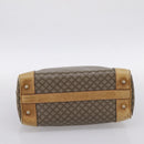 CELINE Macadam Hand Bag PVC Leather Beige Gold Tone Auth 200348-5