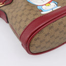GUCCI Micro GG Doraemon Shoulder Bag 647801 Beige Gold Tone 647801 Auth 200352M-14