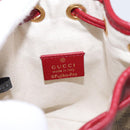 GUCCI Micro GG Doraemon Shoulder Bag 647801 Beige Gold Tone 647801 Auth 200352M-18