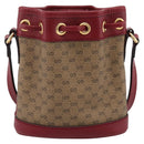 GUCCI Micro GG Doraemon Shoulder Bag 647801 Beige Gold Tone 647801 Auth 200352M-2