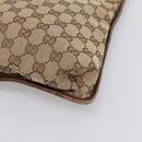 GUCCI GG Canvas Shoulder Bag Beige Silver 92560 Auth 200354-10