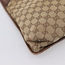 GUCCI GG Canvas Shoulder Bag Beige Silver 92560 Auth 200354-11