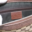 GUCCI GG Canvas Shoulder Bag Beige Silver 92560 Auth 200354-15