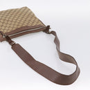 GUCCI GG Canvas Shoulder Bag Beige Silver 92560 Auth 200354-7