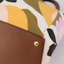 Miu Miu Hand Bag Canvas Multicolor Gold Tone Auth 200355A-15