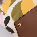 Miu Miu Hand Bag Canvas Multicolor Gold Tone Auth 200355A-16