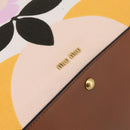 Miu Miu Hand Bag Canvas Multicolor Gold Tone Auth 200355A-17