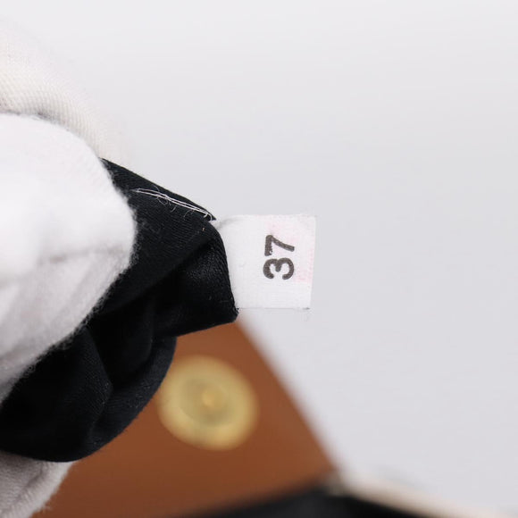 Miu Miu Hand Bag Canvas Multicolor Gold Tone Auth 200355A