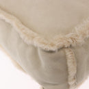CHANEL Mouton Hand Bag Beige CC Auth 200356A-16