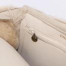 CHANEL Mouton Hand Bag Beige CC Auth 200356A-20