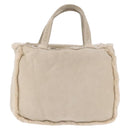 CHANEL Mouton Hand Bag Beige CC Auth 200356A-13