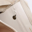 CHANEL Mouton Hand Bag Beige CC Auth 200356A-22