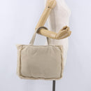 CHANEL Mouton Hand Bag Beige CC Auth 200356A-24