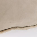 CHANEL Mouton Hand Bag Beige CC Auth 200356A-3