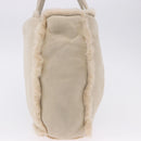 CHANEL Mouton Hand Bag Beige CC Auth 200356A-4