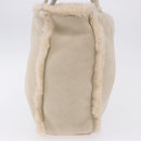 CHANEL Mouton Hand Bag Beige CC Auth 200356A-5