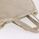 CHANEL Mouton Hand Bag Beige CC Auth 200356A-7
