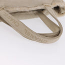 CHANEL Mouton Hand Bag Beige CC Auth 200356A-8